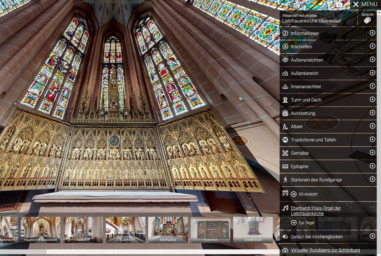 Virtueller Rundgang der Liebfrauenkirche in Oberwesel