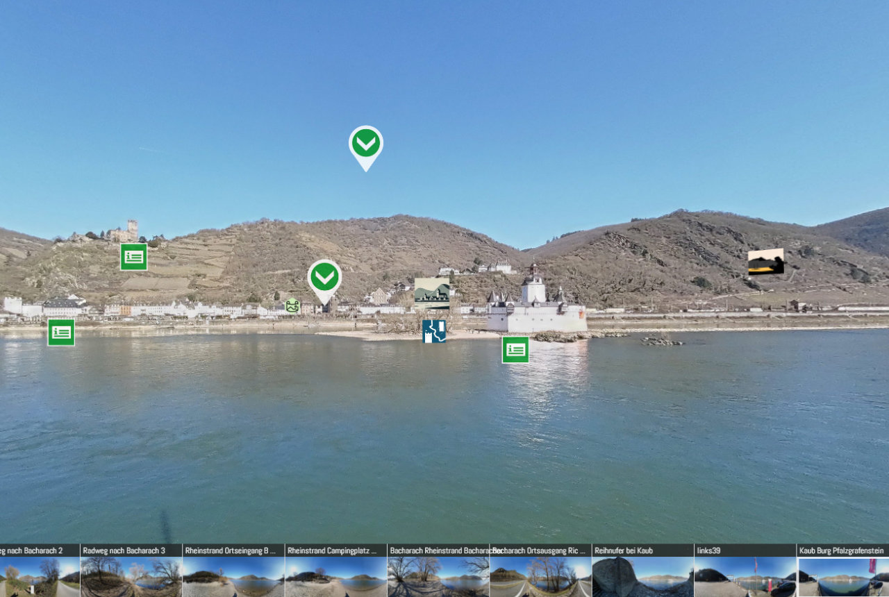 Pfalzgrafenstein im ‘Vogelschen Rheinpanorama’